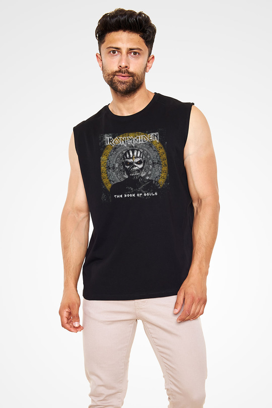 Iron Maiden Siyah Unisex Kolsuz Tişört