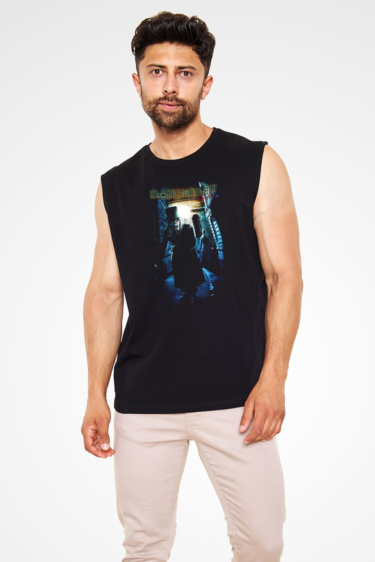 Iron Maiden Siyah Unisex Kolsuz Tişört