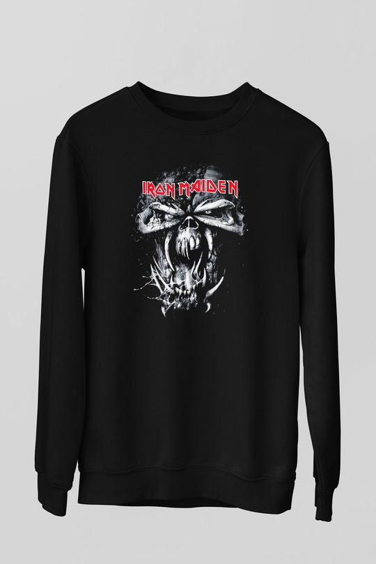 Iron Maiden Siyah Unisex Sweatshirt