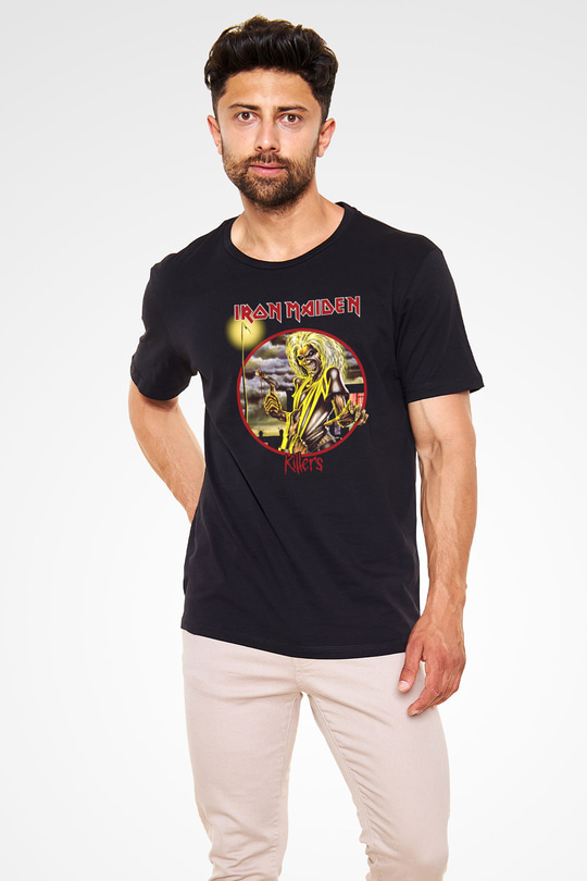 Iron Maiden Siyah Unisex Tişört T-Shirt - TişörtFabrikası