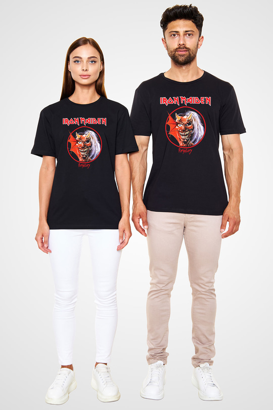 Iron Maiden Siyah Unisex Tişört T-Shirt - TişörtFabrikası
