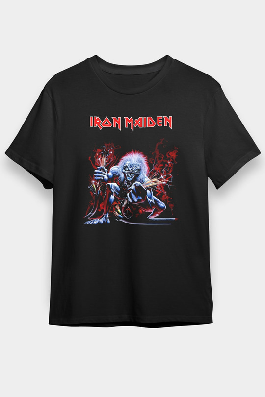 Iron Maiden Siyah Unisex Tişört T-Shirt - TişörtFabrikası
