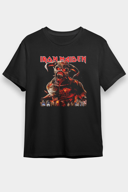 Iron Maiden Siyah Unisex Tişört T-Shirt - TişörtFabrikası