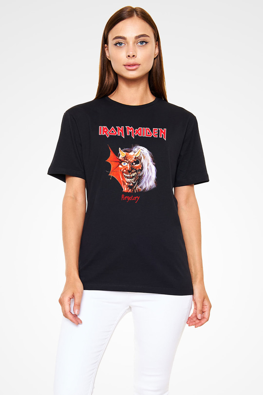Iron Maiden Siyah Unisex Tişört T-Shirt - TişörtFabrikası