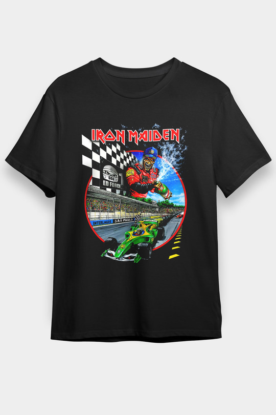 Iron Maiden Siyah Unisex Tişört T-Shirt - TişörtFabrikası