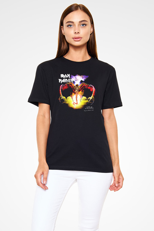 Iron Maiden Siyah Unisex Tişört T-Shirt - TişörtFabrikası