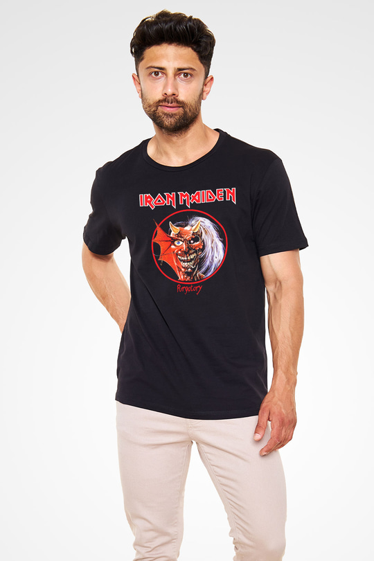 Iron Maiden Siyah Unisex Tişört T-Shirt - TişörtFabrikası