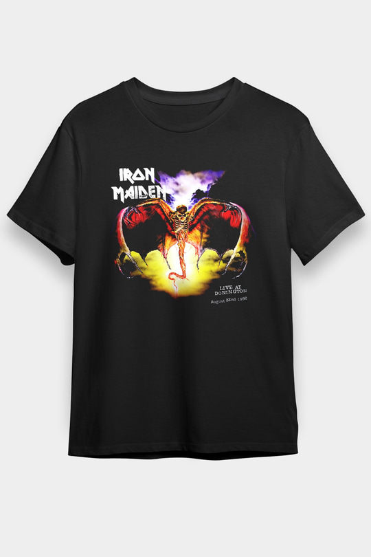 Iron Maiden Siyah Unisex Tişört T-Shirt - TişörtFabrikası