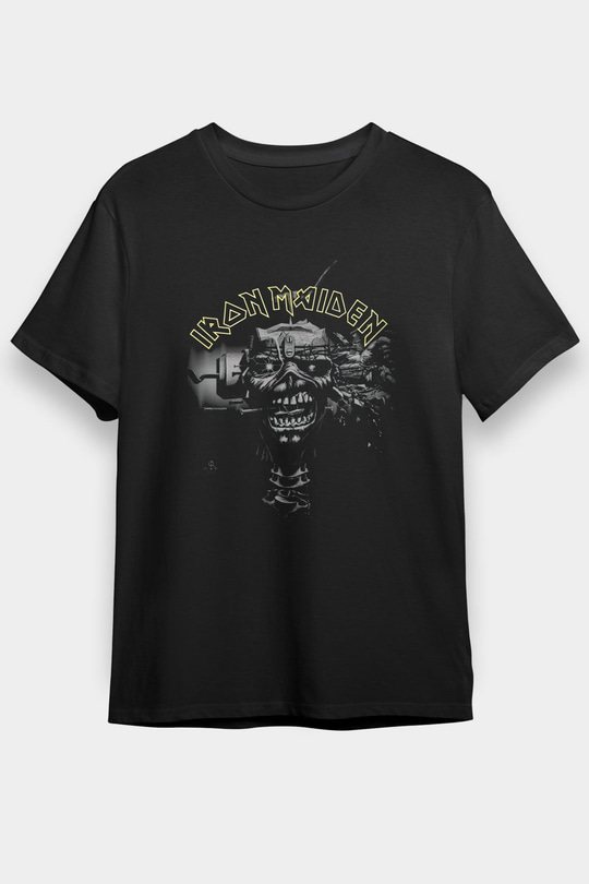 Iron Maiden Siyah Unisex Tişört T-Shirt - TişörtFabrikası