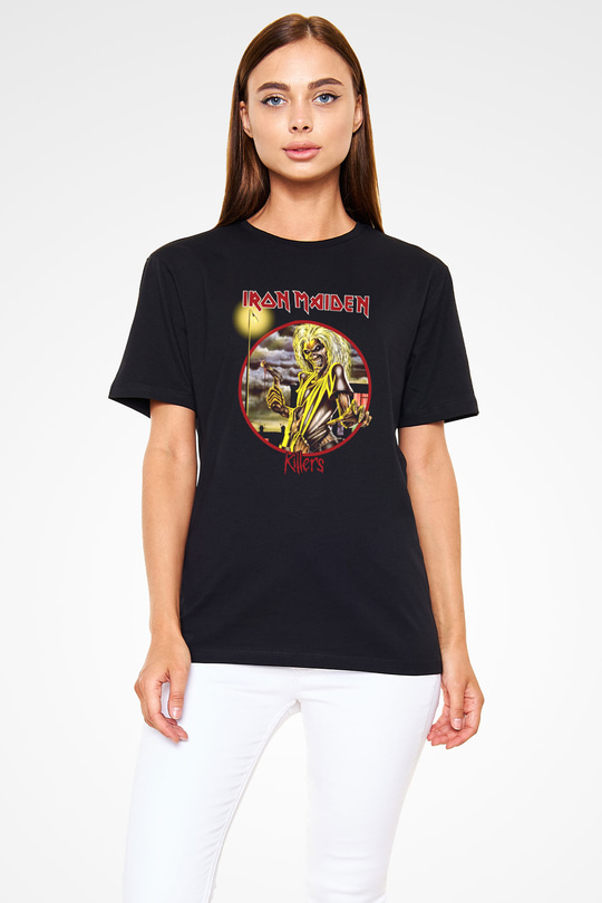 Iron Maiden Siyah Unisex Tişört T-Shirt - TişörtFabrikası