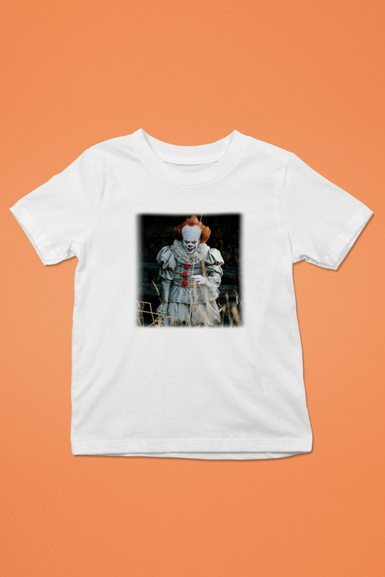 It Baskılı Beyaz Unisex Çocuk Tişört
