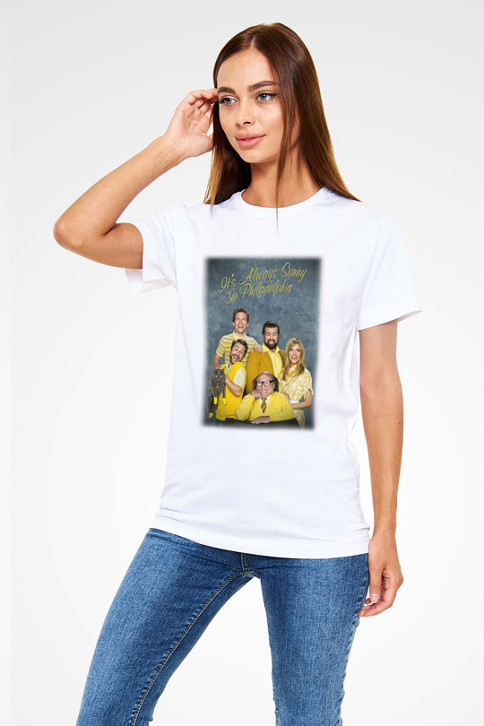 Its Always Sunny in Philadelphia Beyaz Unisex Tişört T-Shirt
