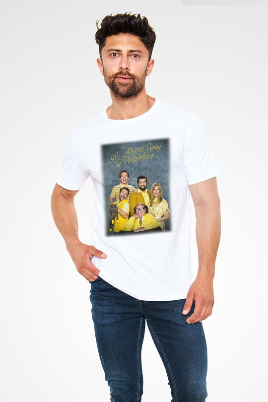 Its Always Sunny in Philadelphia Beyaz Unisex Tişört T-Shirt