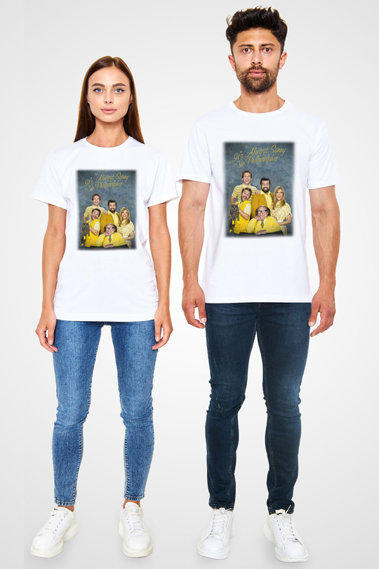 Its Always Sunny in Philadelphia Beyaz Unisex Tişört T-Shirt