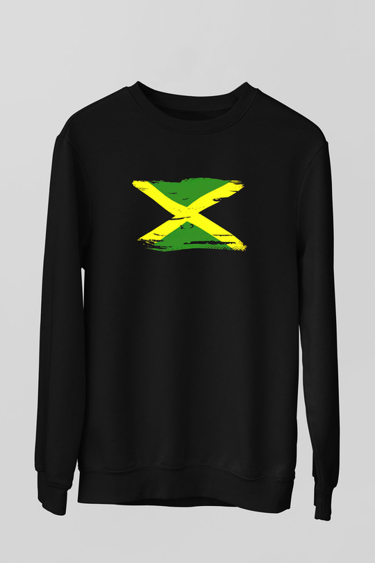 Jamaika Siyah Unisex Sweatshirt