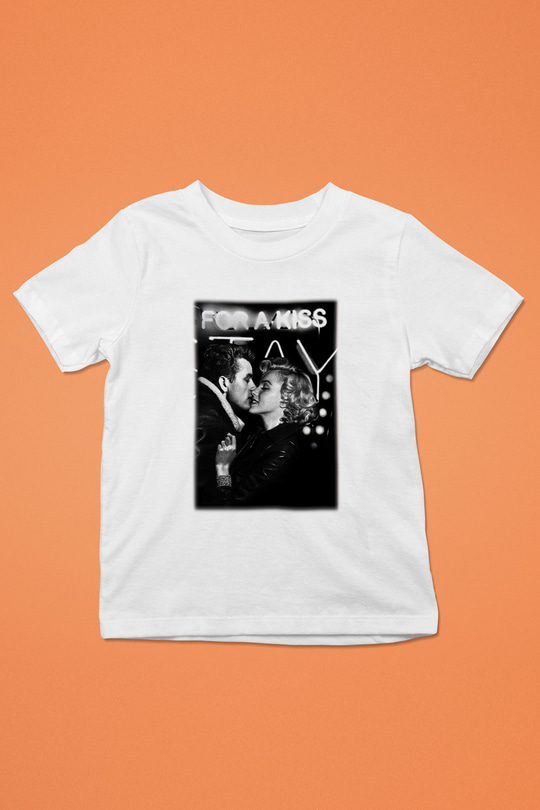 James Dean Baskılı Beyaz Unisex Çocuk Tişört