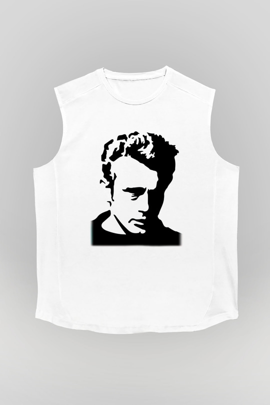 James Dean Beyaz Unisex Kolsuz Tişört