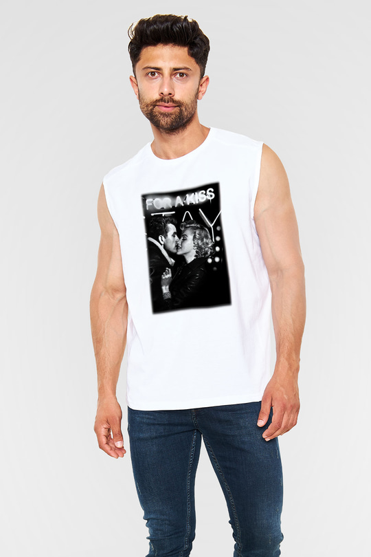 James Dean Beyaz Unisex Kolsuz Tişört