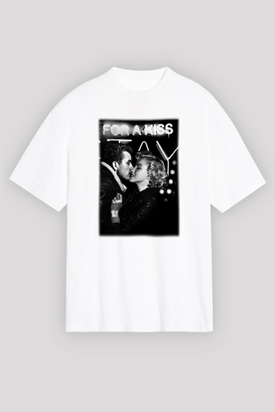 James Dean Beyaz Unisex Oversize Tişört T-Shirt