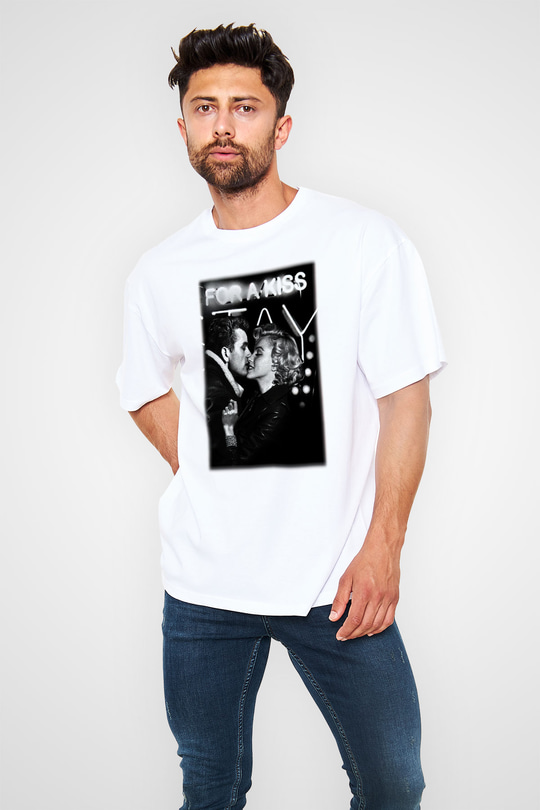James Dean Beyaz Unisex Oversize Tişört T-Shirt