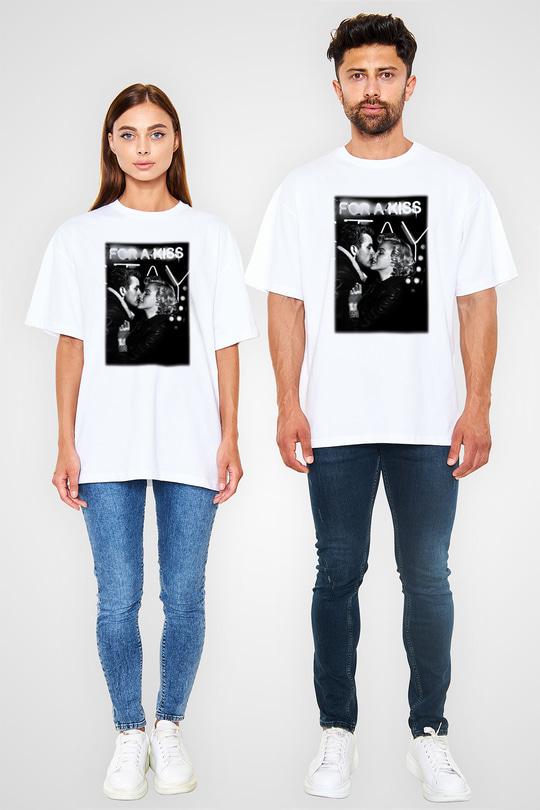 James Dean Beyaz Unisex Oversize Tişört T-Shirt