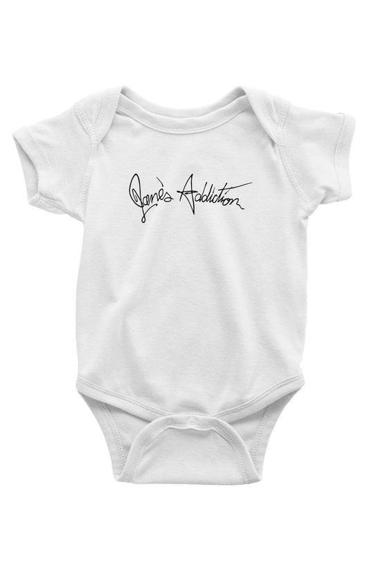 Janes Addiction Baskılı Beyaz Unisex Bebek Body - Zıbın