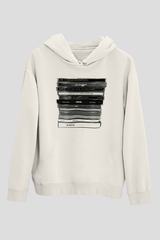 Jay-Z Beyaz Unisex Kapşonlu Sweatshirt