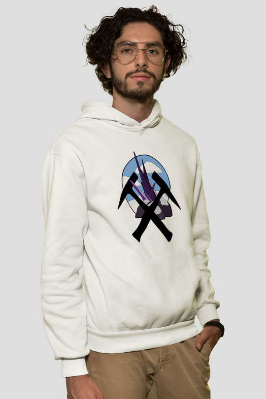 Jeolog Beyaz Unisex Hoodie
