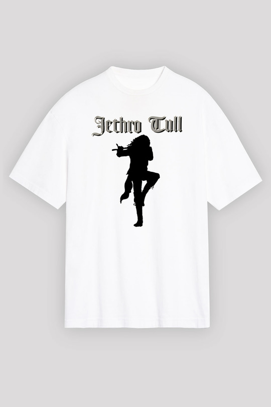 Jethro Tull Beyaz Unisex Oversize Tişört T-Shirt