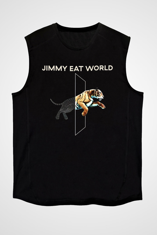Jimmy Eat World Siyah Unisex Kolsuz Tişört