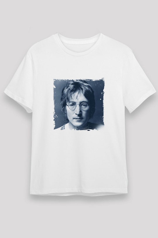John Lennon Unisex Baskılı Beyaz Tişört