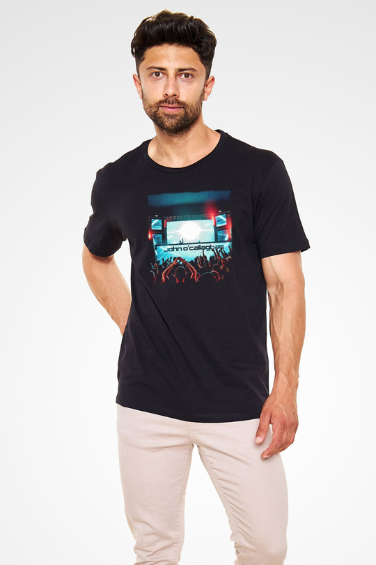 John Ocallaghan Siyah Unisex Tişört T-Shirt - TişörtFabrikası