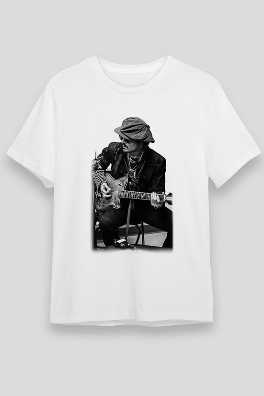 Johnny Depp Beyaz Unisex Tişört T-Shirt - TişörtFabrikası