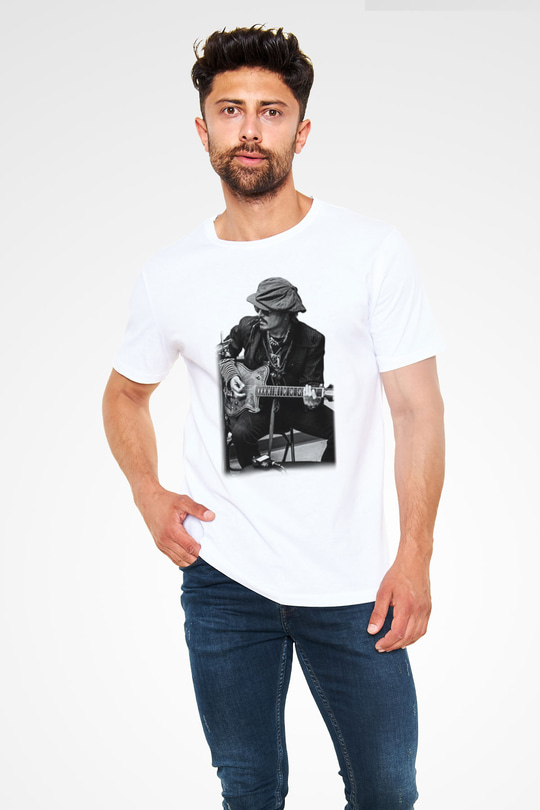 Johnny Depp Beyaz Unisex Tişört T-Shirt - TişörtFabrikası