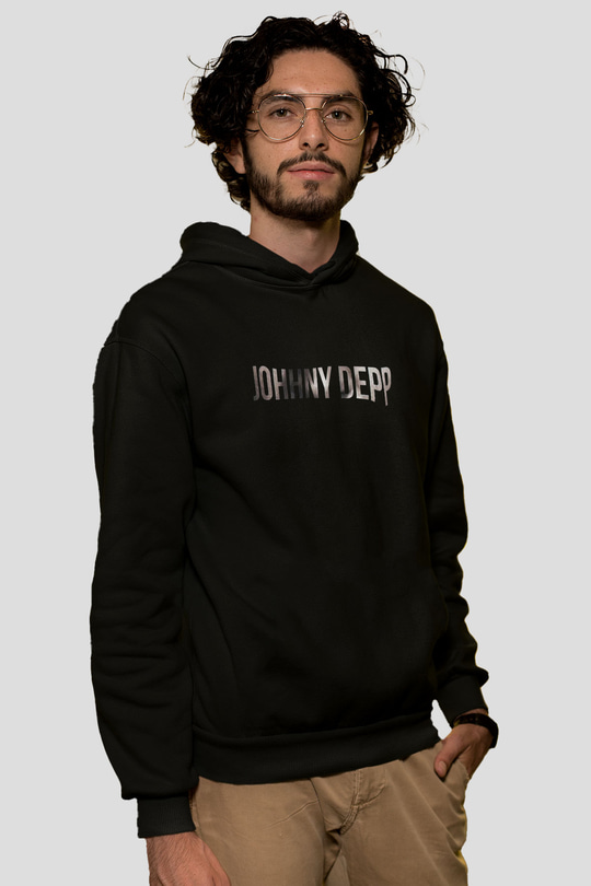 Johnny Depp Siyah Unisex Hoodie