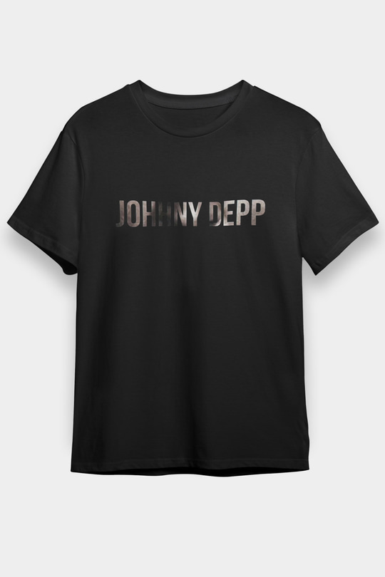 Johnny Depp Siyah Unisex Tişört T-Shirt - TişörtFabrikası