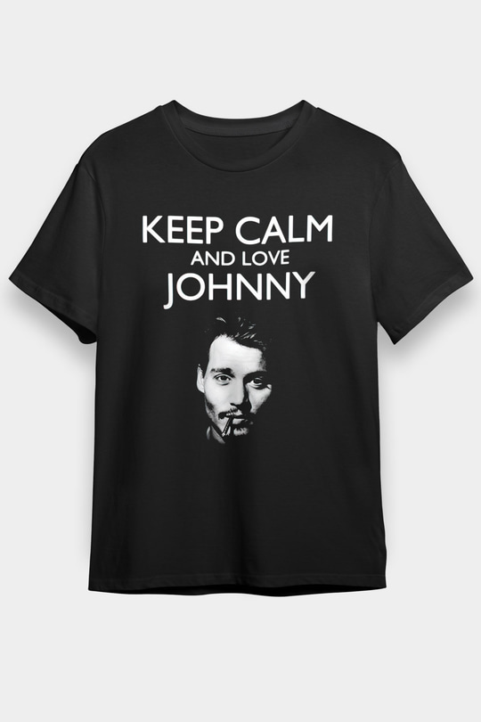 Johnny Depp Siyah Unisex Tişört T-Shirt - TişörtFabrikası