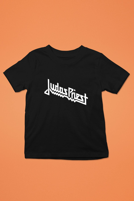Judas Priest Baskılı Siyah Unisex Çocuk Tişört