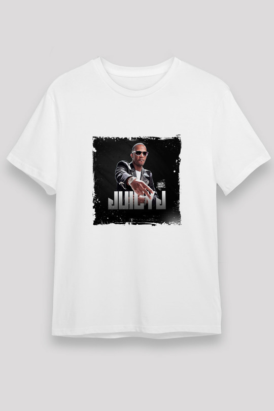 Juicy J Baskılı Unisex Beyaz Tişört