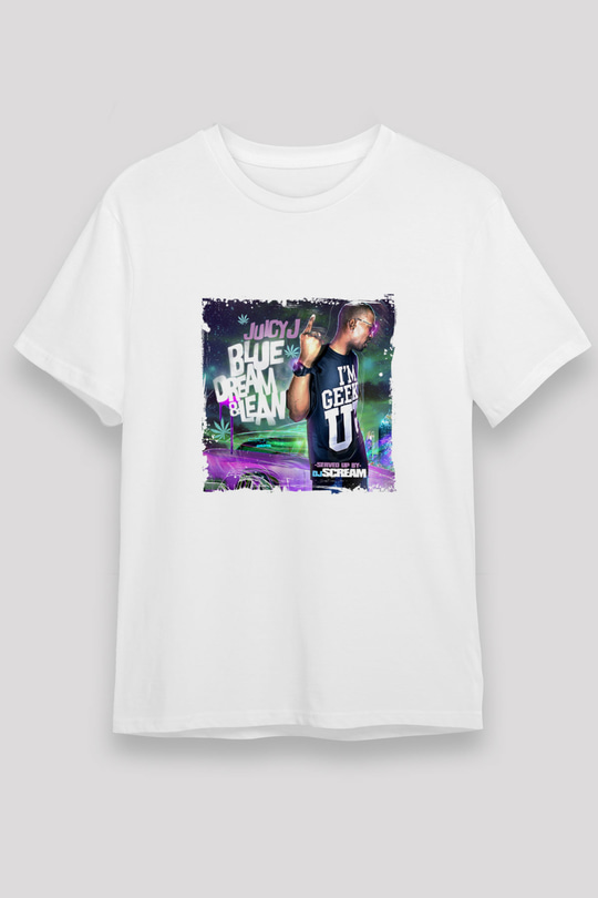 Juicy J Baskılı Unisex Beyaz Tişört