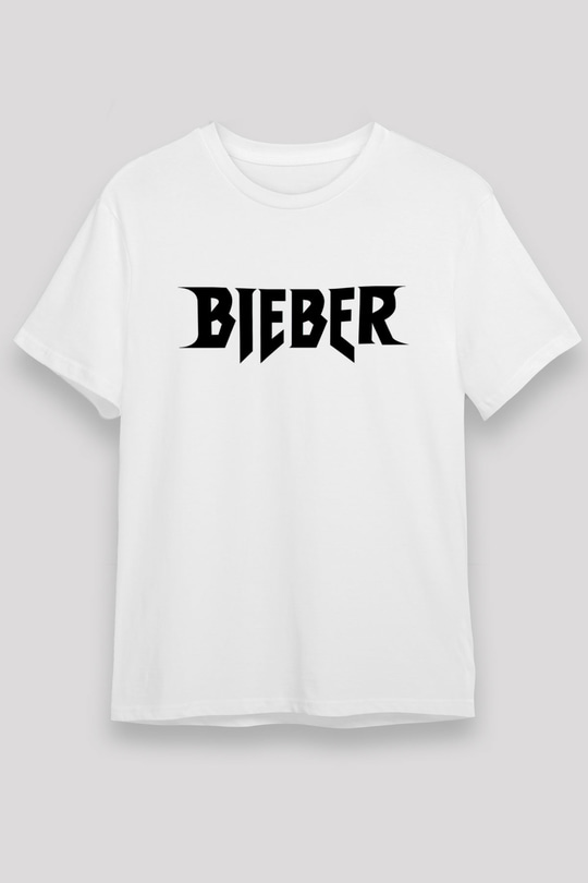 Justin Bieber Beyaz Unisex Tişört T-Shirt - TişörtFabrikası