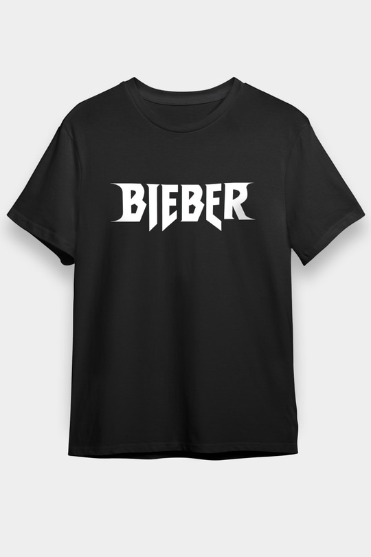 Justin Bieber Siyah Unisex Tişört T-Shirt - TişörtFabrikası