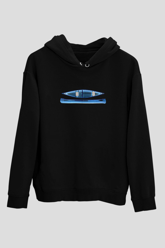 Kano Baskılı Unisex Siyah Hoodie
