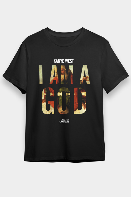 Kanye West Siyah Unisex Tişört T-Shirt - TişörtFabrikası