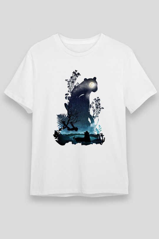 Kaplan Beyaz Unisex Tişört T-Shirt - TişörtFabrikası
