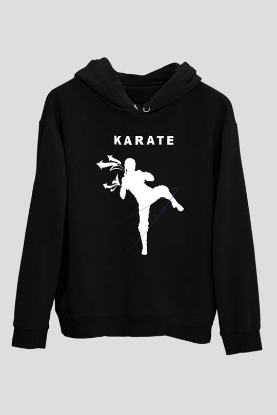 Karate Siyah Unisex Hoodie