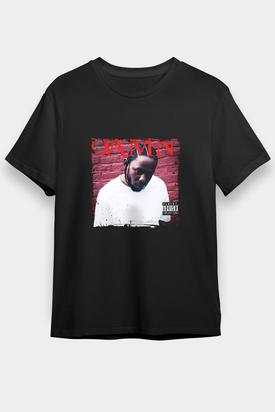 Kendrick Lamar Baskılı Unisex Siyah Tişört