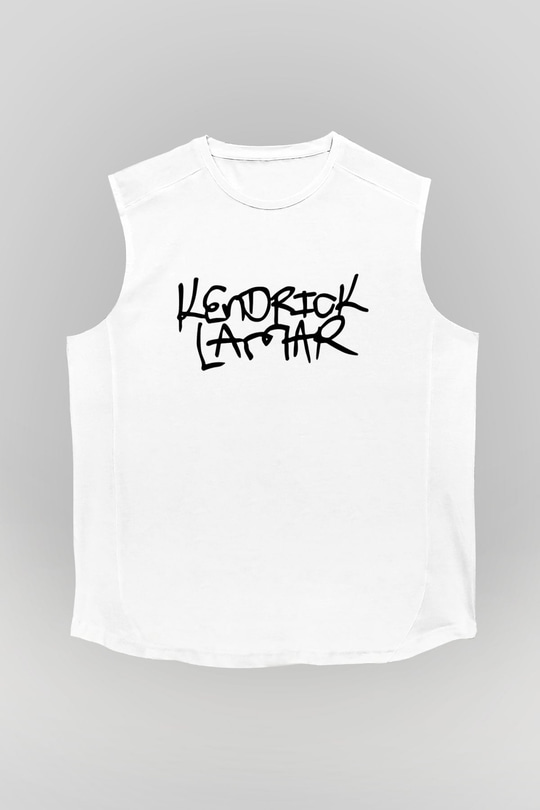 Kendrick Lamar Beyaz Unisex Kolsuz Tişört