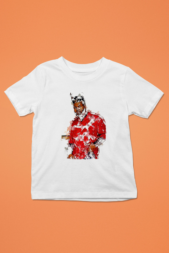Khalid Baskılı Beyaz Unisex Beyaz Çocuk Tişört - Tshirt