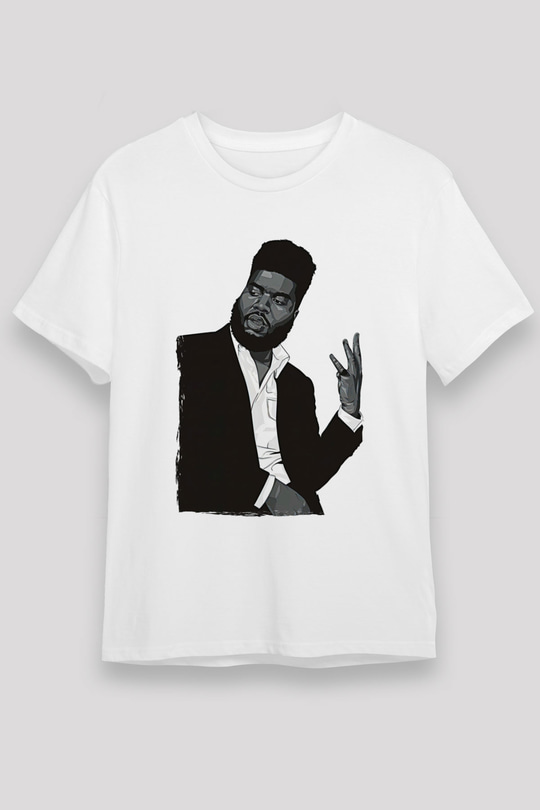 Khalid Baskılı Unisex Beyaz Tişört - Tshirt